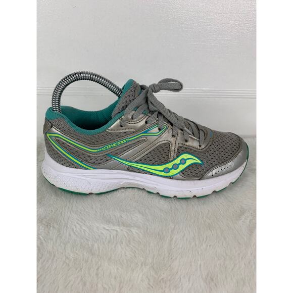 Saucony Cohesion 11 Women’s Size 6.5 Gray Teal Running Shoes S10420-11 - Picture 7 of 10